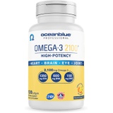 Oceanblue Omega-3 2100  120 ct  High-Potency Omega-3 Fish Oil Supplement  Orange Flavor (60 Servings)