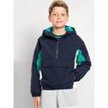 Oldnavy Water-Resistant Half-Zip Color-Block Jacket for Boys Hot Deal