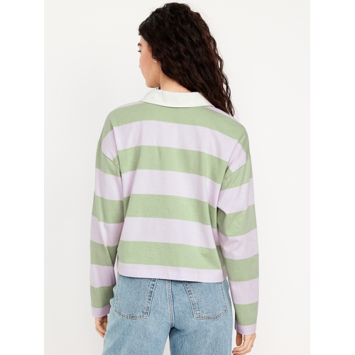올드네이비 Oldnavy Rugby Stripe Crop Polo