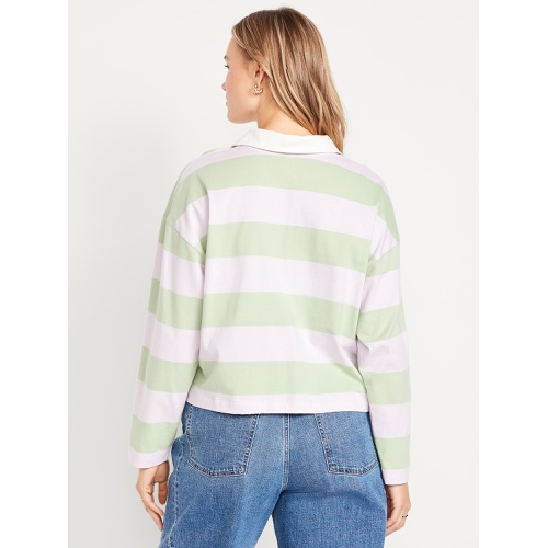 올드네이비 Oldnavy Rugby Stripe Crop Polo
