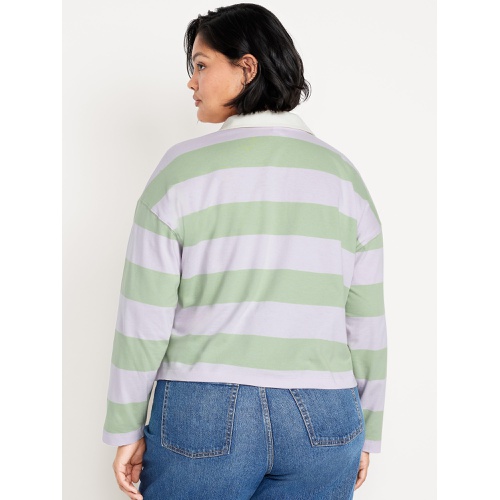 올드네이비 Oldnavy Rugby Stripe Crop Polo