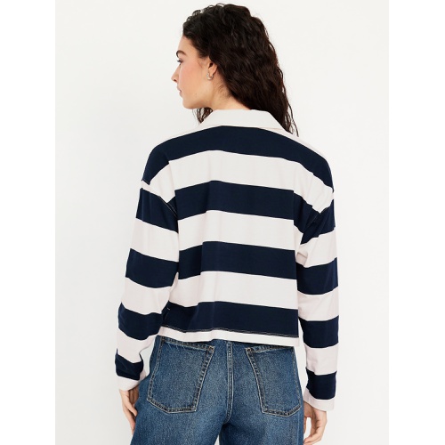 올드네이비 Oldnavy Rugby Stripe Crop Polo