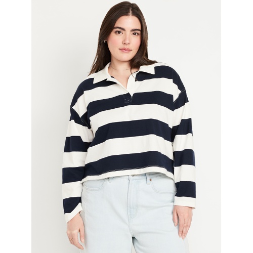 올드네이비 Oldnavy Rugby Stripe Crop Polo