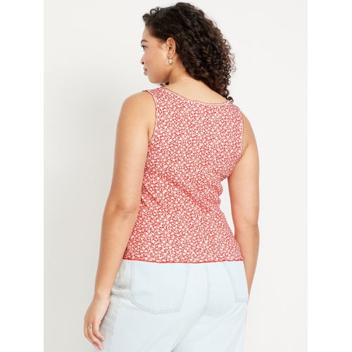 올드네이비 Oldnavy Ribbed Cinched-Front Tank Top