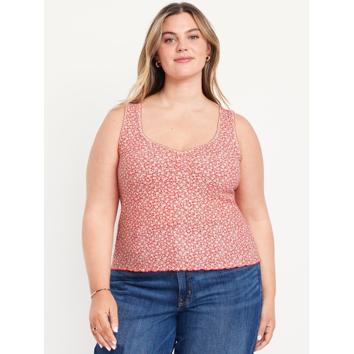 올드네이비 Oldnavy Ribbed Cinched-Front Tank Top