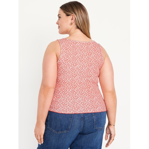 올드네이비 Oldnavy Ribbed Cinched-Front Tank Top