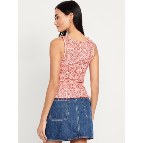 올드네이비 Oldnavy Ribbed Cinched-Front Tank Top