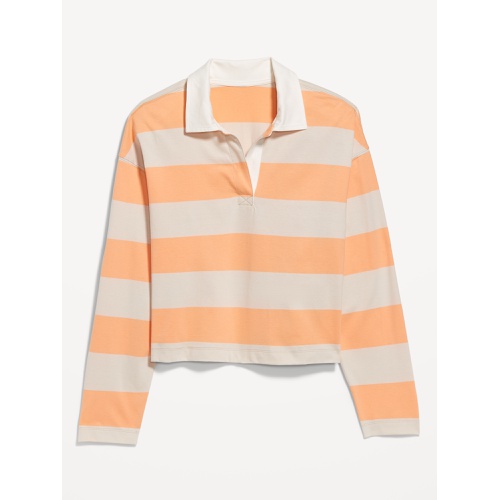 올드네이비 Oldnavy Rugby Stripe Crop Polo