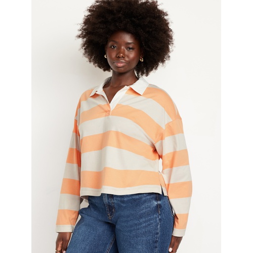 올드네이비 Oldnavy Rugby Stripe Crop Polo