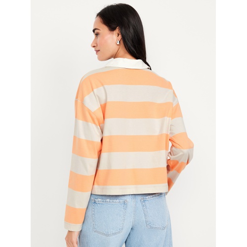 올드네이비 Oldnavy Rugby Stripe Crop Polo