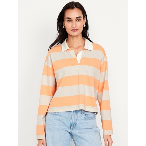 올드네이비 Oldnavy Rugby Stripe Crop Polo