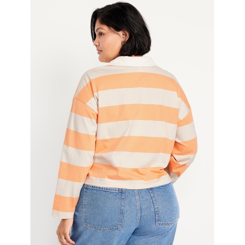 올드네이비 Oldnavy Rugby Stripe Crop Polo