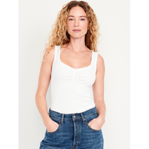올드네이비 Oldnavy Ribbed Cinched-Front Tank Top