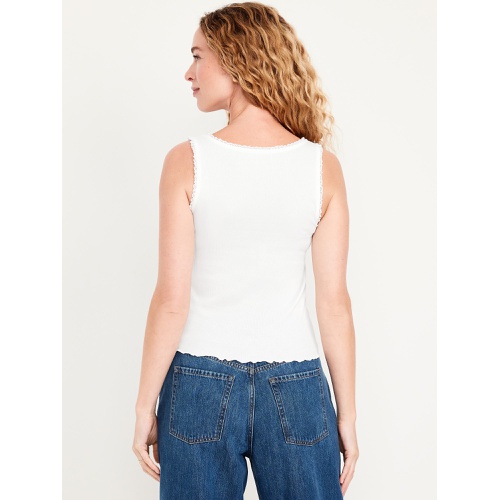 올드네이비 Oldnavy Ribbed Cinched-Front Tank Top