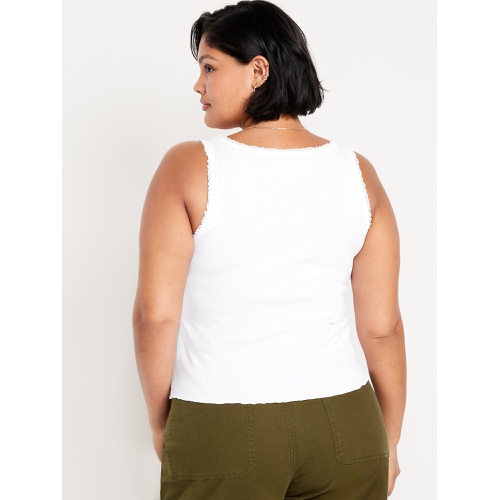 올드네이비 Oldnavy Ribbed Cinched-Front Tank Top