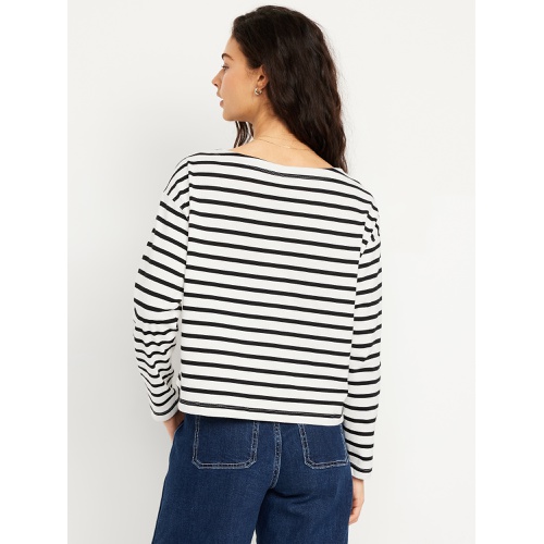 올드네이비 Oldnavy Long-Sleeve Mariner Loose T-Shirt