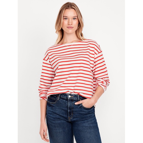 올드네이비 Oldnavy Long-Sleeve Mariner Loose T-Shirt