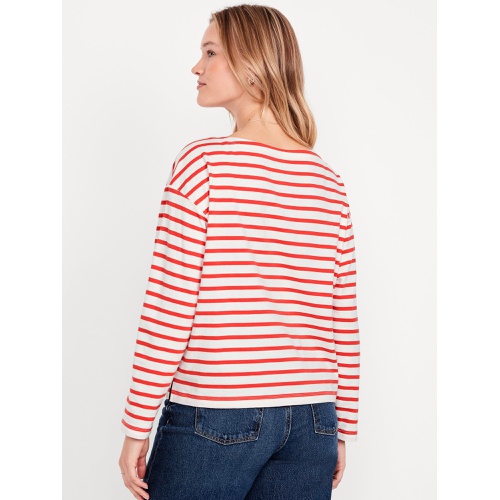 올드네이비 Oldnavy Long-Sleeve Mariner Loose T-Shirt