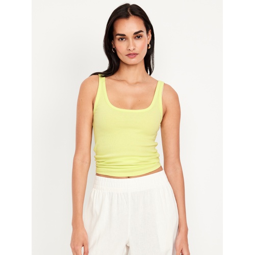 올드네이비 Oldnavy First-Layer Ribbed Scoop-Neck Tank Top