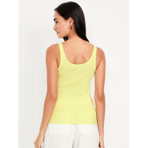 올드네이비 Oldnavy First-Layer Ribbed Scoop-Neck Tank Top