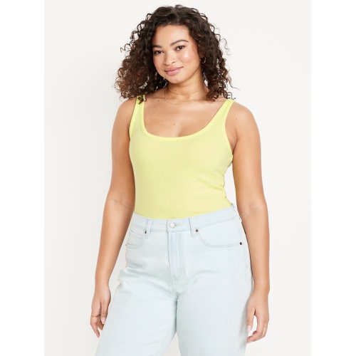 올드네이비 Oldnavy First-Layer Ribbed Scoop-Neck Tank Top
