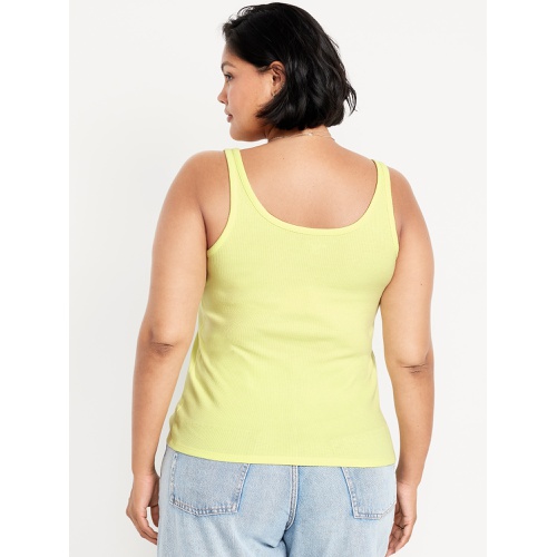 올드네이비 Oldnavy First-Layer Ribbed Scoop-Neck Tank Top