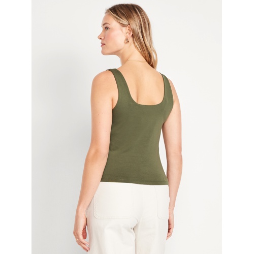 올드네이비 Oldnavy Double-Layer Scoop-Neck Tank Top