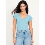 Oldnavy Lace-Trim V-Neck Top