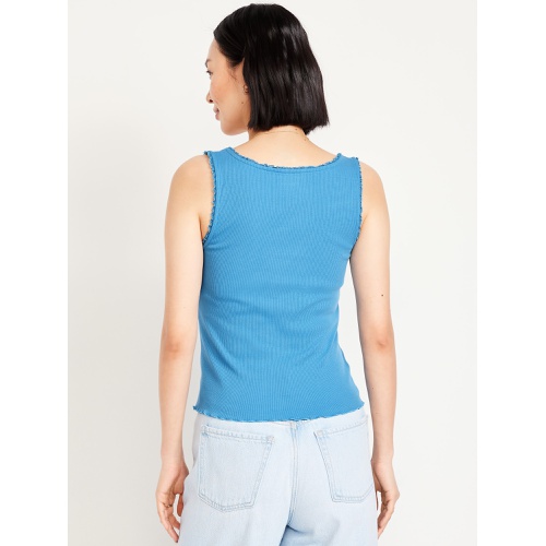 올드네이비 Oldnavy Ribbed Cinched-Front Tank Top