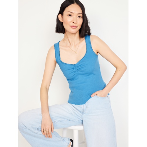올드네이비 Oldnavy Ribbed Cinched-Front Tank Top