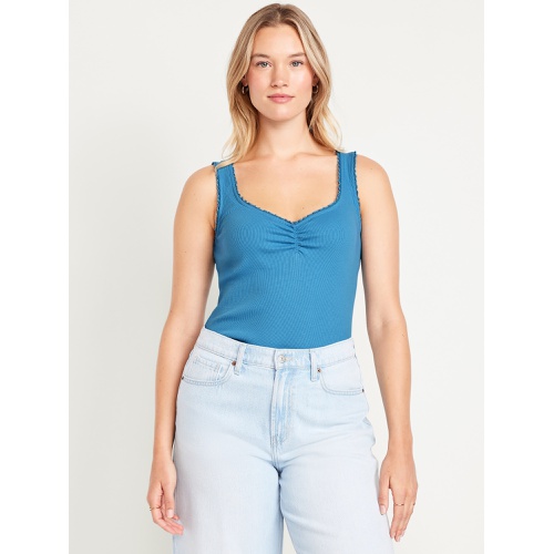 올드네이비 Oldnavy Ribbed Cinched-Front Tank Top