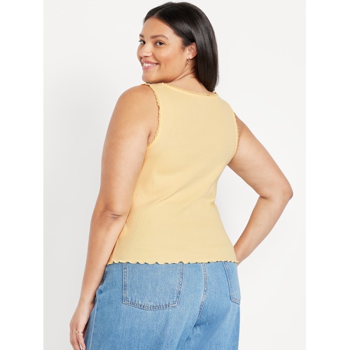 올드네이비 Oldnavy Ribbed Cinched-Front Tank Top