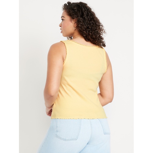 올드네이비 Oldnavy Ribbed Cinched-Front Tank Top