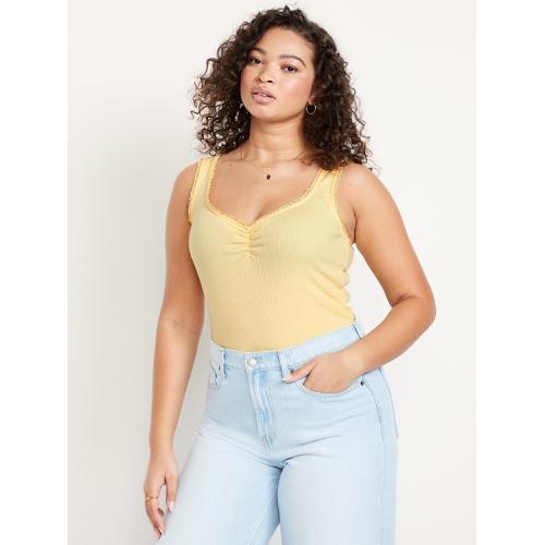 올드네이비 Oldnavy Ribbed Cinched-Front Tank Top