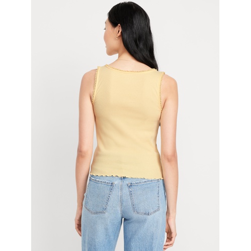 올드네이비 Oldnavy Ribbed Cinched-Front Tank Top
