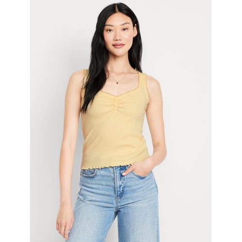 올드네이비 Oldnavy Ribbed Cinched-Front Tank Top