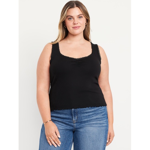 올드네이비 Oldnavy Ribbed Cinched-Front Tank Top