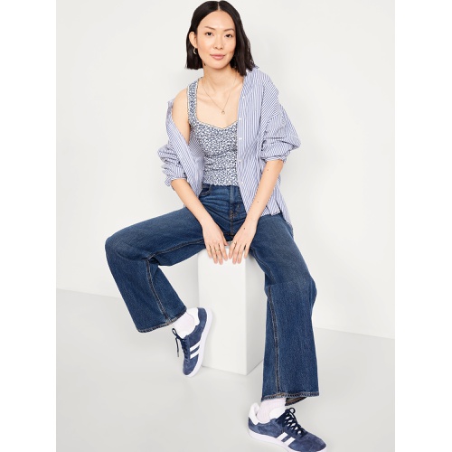 올드네이비 Oldnavy Ribbed Cinched-Front Tank Top