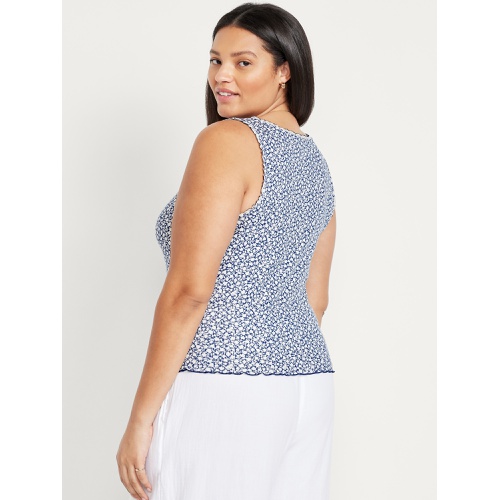 올드네이비 Oldnavy Ribbed Cinched-Front Tank Top
