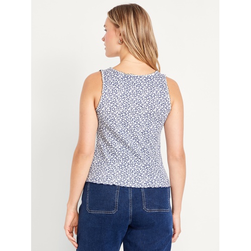 올드네이비 Oldnavy Ribbed Cinched-Front Tank Top
