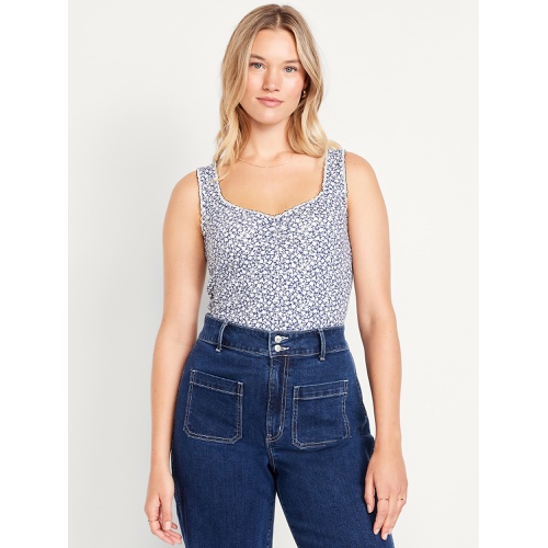 올드네이비 Oldnavy Ribbed Cinched-Front Tank Top