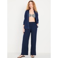 Oldnavy High-Waisted Linen-Blend Wide-Leg Pants