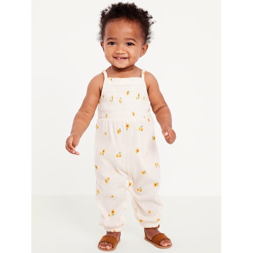 올드네이비 OldNavy Printed Sleeveless Smocked Jumpsuit for Baby