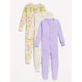 OldNavy Snug-Fit 2-Way-Zip Pajama One-Piece 3-Pack for Toddler & Baby