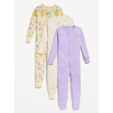 OldNavy Snug-Fit 2-Way-Zip Pajama One-Piece 3-Pack for Toddler & Baby