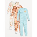 OldNavy Snug-Fit 2-Way-Zip Pajama One-Piece 3-Pack for Toddler & Baby