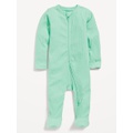 OldNavy Ribbed 2-Way-Zip Sleep & Play Footed One-Piece for Baby