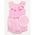 OldNavy Sleeveless Ruffle-Trim Smocked One-Piece Romper for Baby