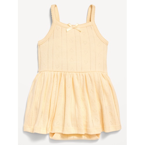 올드네이비 OldNavy Sleeveless Pointelle Bodysuit Dress for Baby