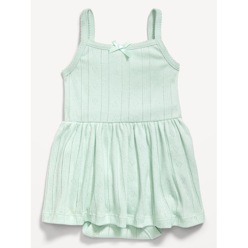 올드네이비 OldNavy Sleeveless Pointelle Bodysuit Dress for Baby